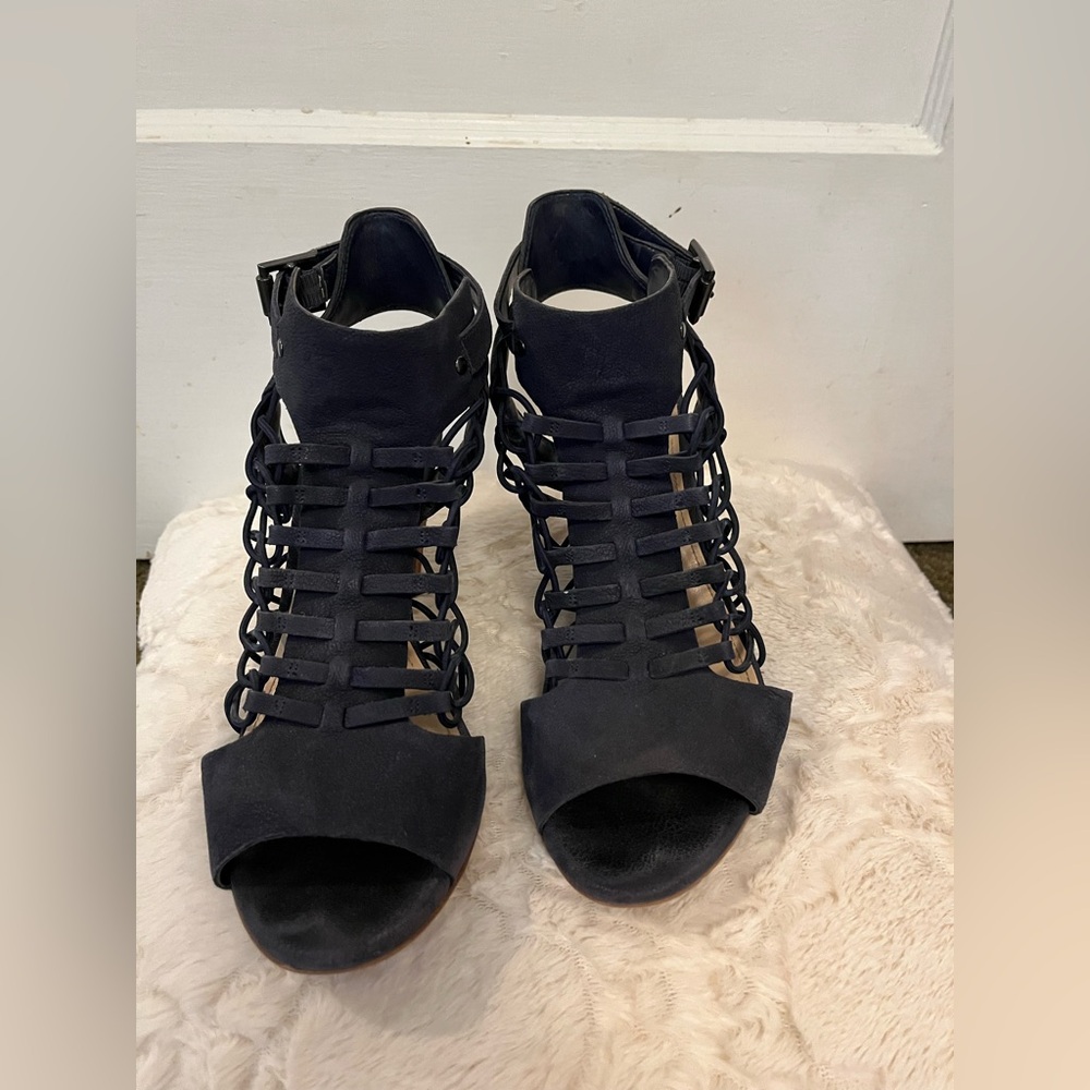 Vince Camuto Navy Heeled Sandals
